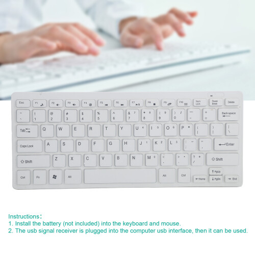 K03 Wireless Keyboard and Mouse Set, 2.4G, Mini, 10m Range 2