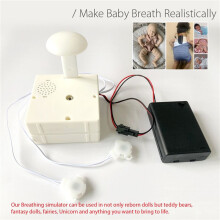 3X Simulatore di Respirazione per Bambole Reborn Battito Cardiaco con Suono Pianto e Sorriso per Accessori per Dispositivi di Pulsazione per Bambole