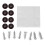 Small Plastic Cat Lock Security Flap Door Brown S for Pets 3
