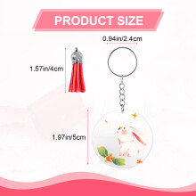 350Pcs Acrylic Clear Keychain Blanks for Vinyl with Blanks, Tassels, Jump Rings, Keychain Rings for DIY Keychain