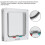 Small Plastic Cat Lock Security Flap Door for Pets, White, M 3