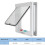 Cat Lock Security Flip Door Plastic Small Pet Gate White L 4