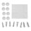Cat Lock Security Flip Door Plastic Small Pet Gate White L 12