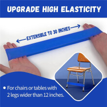 32er-Pack Stuhlbänder für Kinder mit Zappeligen Füßen, ADHS-Hilfsmittel für Kinder, Stuhlbänder Zur Verbesserung der Konzentration, Blau