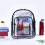 5X Heavy Duty Clear Backpack,Security Transparent School Backpack,See Through Bookbag for Work,Security Check and Travel 9