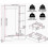 Seconique Denver 3 Door 2 Drawer  Wardrobe Grey Gloss 7