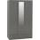 Seconique Denver 3 Door 2 Drawer  Wardrobe Grey Gloss 2