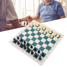 PVC Portable Folding Chess Set for Indoor & Outdoor Play, 34x34cm