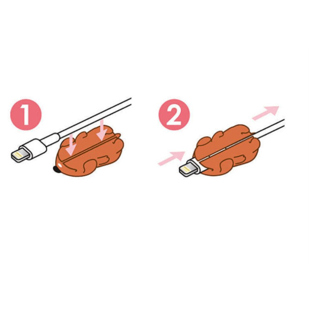Cute Cartoon Cable Protector Sleeve 3Cm Pvc Wire Saver, Kids Friendly 7901391916914
