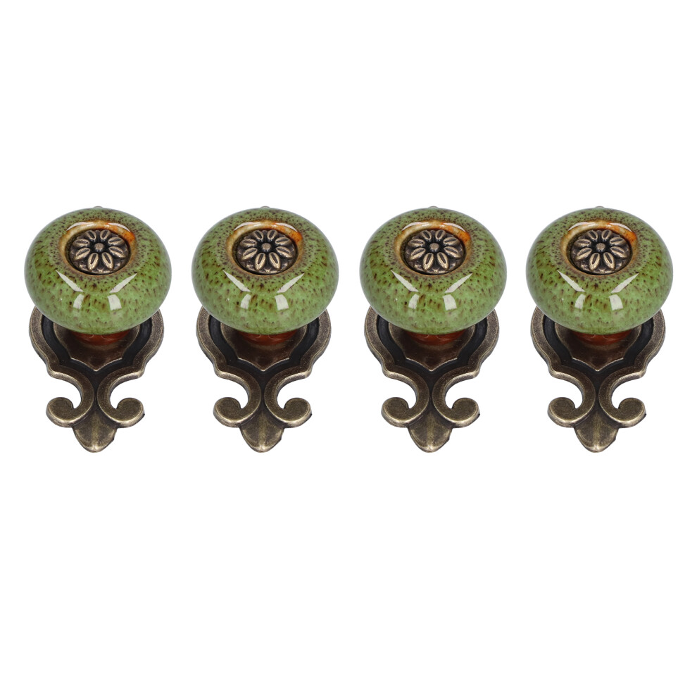 Zinc Alloy Green Furniture Handle 73Mm Cabinet Drawer Pulls 8781391417104