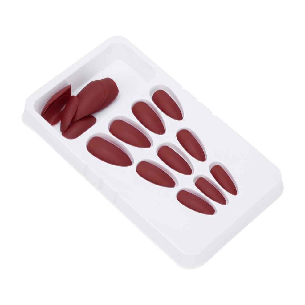 24PCS Long Fake Nail Set ABS Full Cover DIY Art Nails for Salon F129