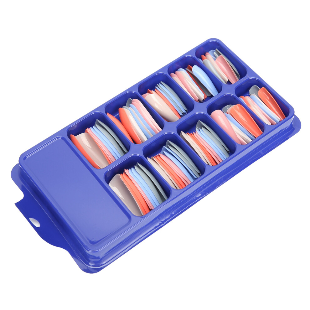 Home Salon Colorful Fake Nail Tips Full Cover Manicure False Nails 01