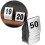 50PCS Restaurant Bar Place Table  Tabletop Number Sign Stackable Table Number Cards Double-Side Black Number 2