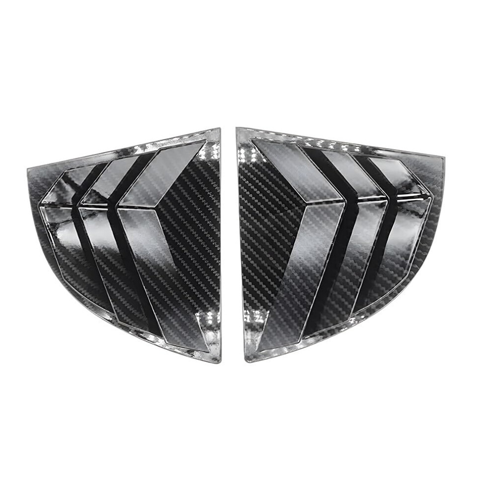 Carbon Fiber Rear Window Louver For Honda Civic Sedan 20052011, Sporty Side Vent Trim Cover 9092120260069
