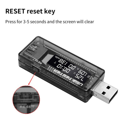 3X USB Tester Current Voltage Charger Capacity Tester Volt Meter Display USB Current Voltage Test Card Adapter