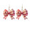 Heart Bow Earrings Holiday Valentine's Accessory 1