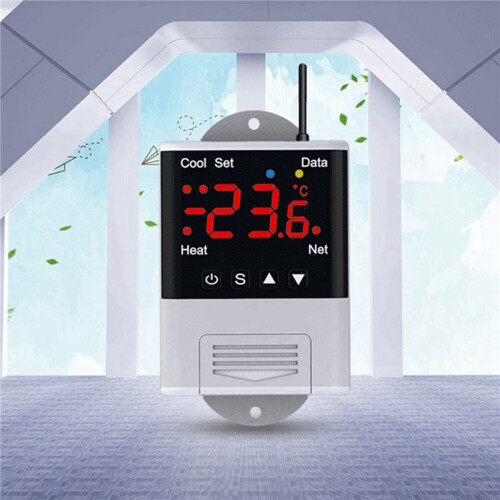 5X Wireless Temperature Controller Thermostat AC110-220V DTC1201 NTC Sensor Digital Display APP Control for  Home 2