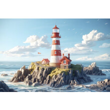Lighthouse Wooden Jigsaw Puzzle Adult 1000-Piece