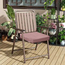 Non-Slip Artificial Leather Chair Cushion Square 1-Pack