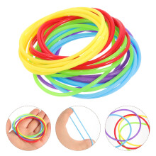 Elastic Jelly Bracelets 80S Style Assorted Colors Minimalist Design for Decor