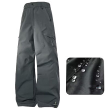 Pantaloni cargo impermeabili pentru femei, rezistenti la vânt, cu talie înaltă, largi