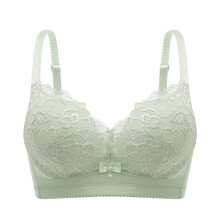 Bras for Women Full Coverage Anti Sagging Push Up No Underwire Bra Seamless Wireless Lace Cooling Comfy Bras Green XL