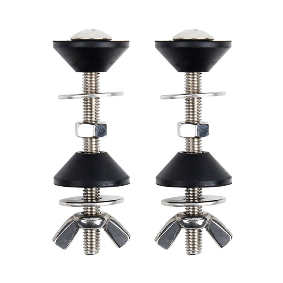 Stainless Steel Toilet Tank Bolts Kit With Rubber Gaskets For Secure Cistern To Pan Installation M6 Silver Close Coupling Wc Fixing Fitting 9448483918091