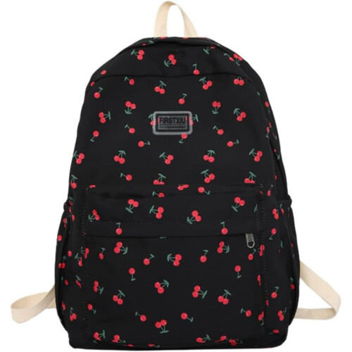 Σακίδιο πλάτης Cherry Aesthetic Backpack Backpack Laptop Travel Casual Backpack Cherry Σχολική τσάντα μαύρη