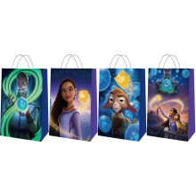 12 bolsas de regalo de papel kraft con temática de dibujos animados para fiestas de cumpleaños.