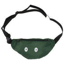 Kinder-Bauchtasche mit lustigen kleinen Augen, stylische Freizeit-Gürteltasche, grün