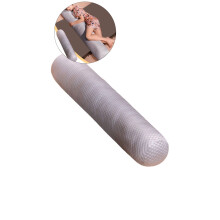 Round Cervical Roll Cylinder Bolster Body Pillow with Removable Washable Long Cylinder Body Pillow for Sleeping, Bed, Leg, Lumbar