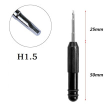 Mały śrubokręt imbusowy 75 mm H1,5 mm, śrubokręt do zabawek, śrubokręt do telefonu, przenośne narzędzia ręczne, czarny, miniaturowy