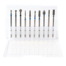 10-Piece Carbide Nail Drill Bit Set | Professional Gel & Acrylic Removal Kit – High-Speed, Durable Manicure Tools