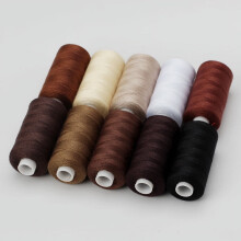 set med 10 rullar polyester402 sytråd för manuell och mekanisk användning, 400 meter, gör-det-själv
