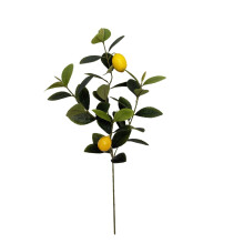 Artificial Lemon Branch with Fruit and Leaves for Home Decoration Photo Props, Fake Floral Arrangement for Table Centerpiece Garden Landscape Decor,B