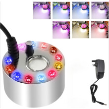 Ultraljudsmistmaskin med 12 LED-lampor och brittisk kontakt