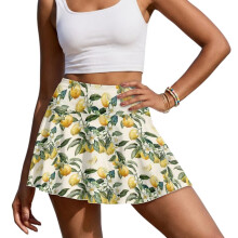 Classic Lemon Tennis Golf Skirts Size XL Fashion Golf Athletic Activewear Skorts with Pockets Relaxed Daily Wear for Workout Pickleball Running