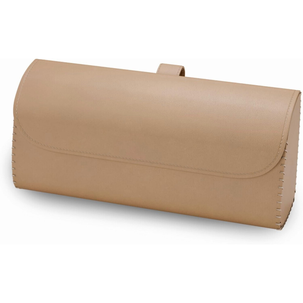 Beige Leather Sunglasses Holder For Car Visor Â Universal Eyeglasses Organizer Case, Compatible With Most Vehicles (Beige)