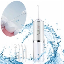 Iritator dentar electric - Iritator dentar portabil fără fir, reîncărcabil, pentru călătorii, cu sistem de curățare a denților, IPX7,