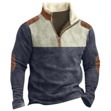Drop Shoulder Men's Crewneck Sweatshirt Mens Fashion Raglan Sleeve Pullover Sweater Winter Autumn Threaded Neckline Leisure Top Long Sleeve