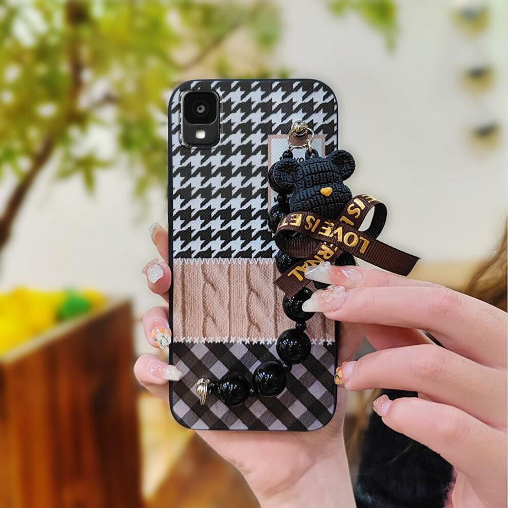 Phone Case For Tcl 30Z/30Le/T602dl – Soft Anti-Knock Cartoon Bear Design, Skin-Friendly & Dirt-Resistant 9448483968539
