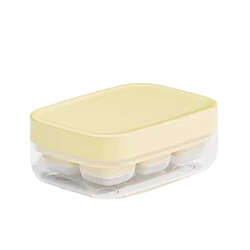 3-Pack Mini Ice Cube Trays with Lids & Bin – 6-Cube, Stackable, Easy-Release, Compatible with Mini Fridges