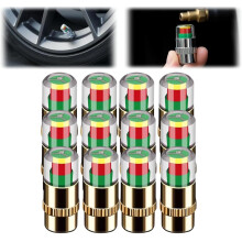 TPMS Valve Stem Caps 2.4 Bar 36 PSI Copper Core 12PCS