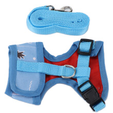 Chicken Training Rope Blue Adjustable Pet Walking Leash for Small Birds