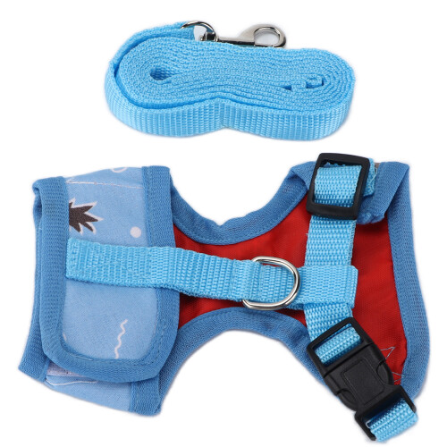 Chicken Training Rope Blue Adjustable Pet Walking Leash for Small Birds