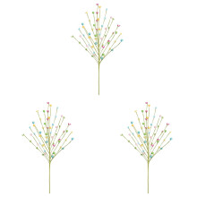 Artificial Easter Floral Stems with Pastel Eggs 3 Pack