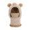 Bear Face Knitted Hat and Neck Gaiter Set for Kids 1