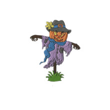 Halloween-Vogelscheuchen-Aufnäher zum Aufbügeln