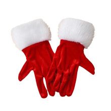 Elegant Christmas Eve Party Gloves for Formal Dance and Winter Performances, Adding Sparkle To Winter Celebrations and Festive Events Red