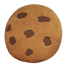 Cojín para silla con forma de galletas de chispas de chocolate, cojín de suelo para sentarse, cojín para patio exterior para silla de comedor